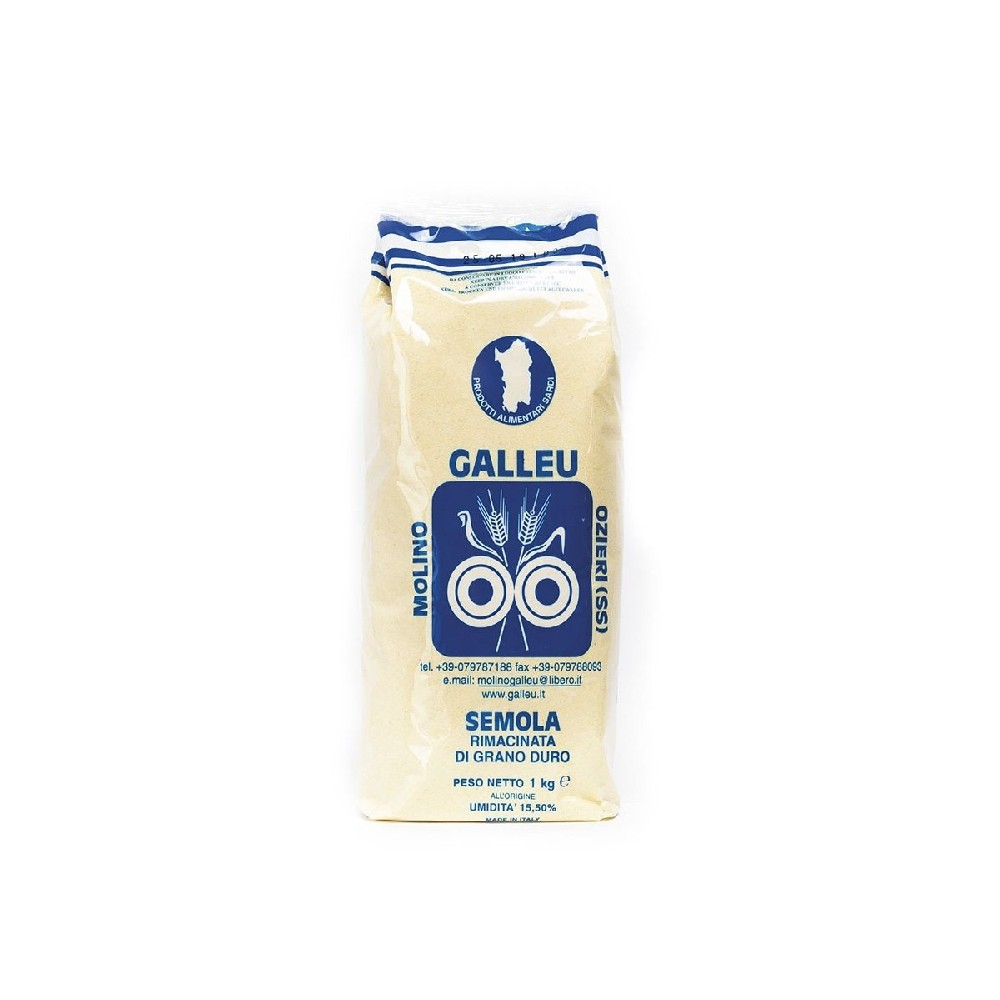 10 Confezioni Galleu Semola Rimacinata di Grano Duro Blu 1 Kg - immagine 2