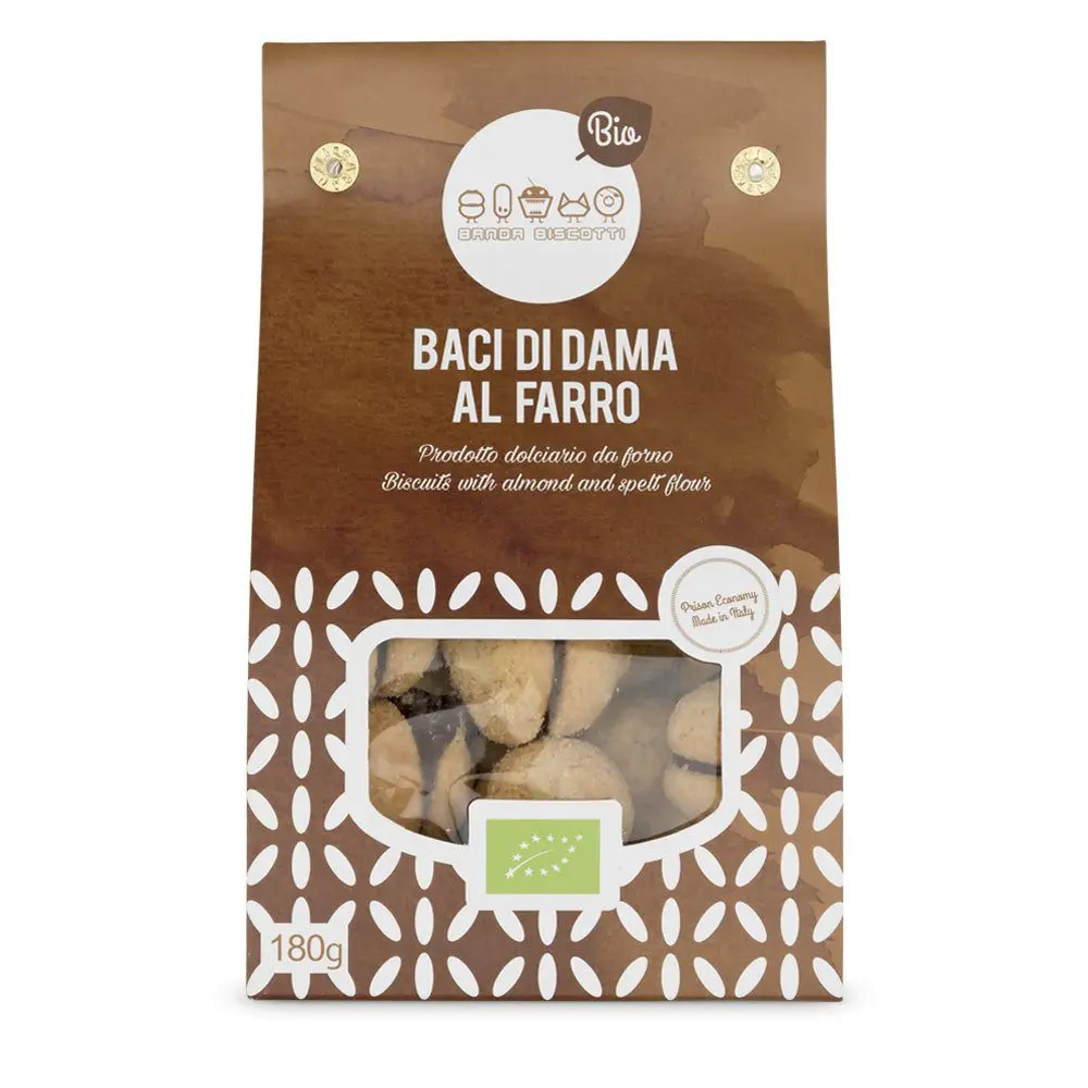 Baci di dama bio con farina integrale di farro - immagine 2